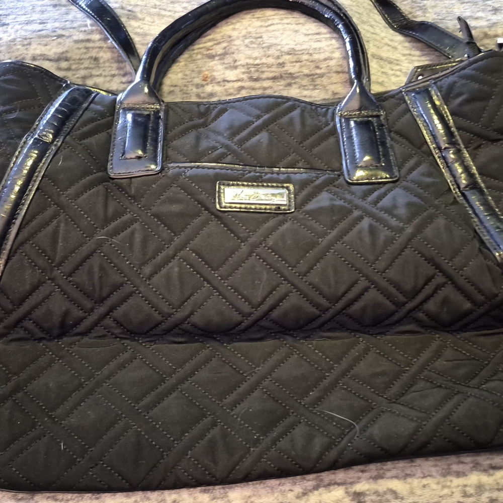 Vera Bradley Black Quilted Tote